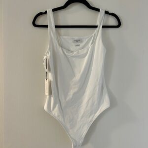 Aritzia White Contour Bodysuit NWT